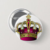 Rosa u. Goldkrone Button (Vorne & Hinten)