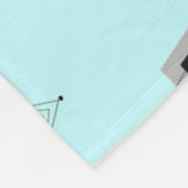 Rosa u. graue Muster-Fleece-atomardecke Fleecedecke (Ecke)