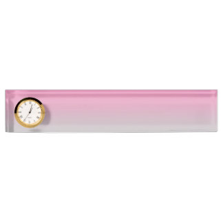 Rosa u. graues Ombre Namensplakette