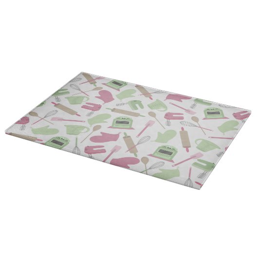 Rosa u. grünes Küchen-Schneidebrett Schneidebrett (Ecke)