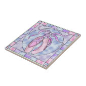 Rosa u. lila Ballett Pointe beschuht Fliese (Seite)