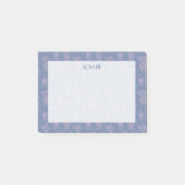 Rosa u. lila Cartoon-Kaktus-Muster Post-it Klebezettel (Vorderseite)