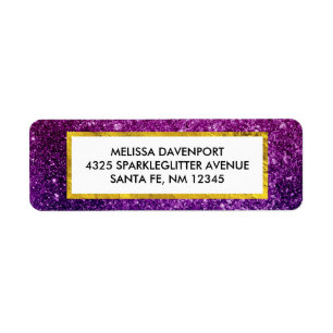 Rosa u. lila funkelnde Glitzer-Edelsteine