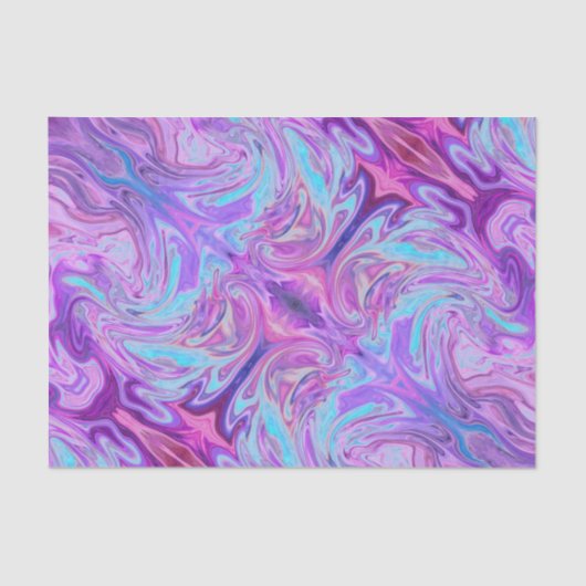 Rosa u. lila psychedelische abstrakte seidenpapier (Vorderseite)