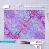 Rosa u. lila psychedelische abstrakte seidenpapier (Handwerk)