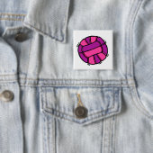 Rosa u. lila Volleyball Button (Beispiel)