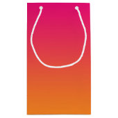 Rosa u. orange Ombre Kleine Geschenktüte (Rückseite)