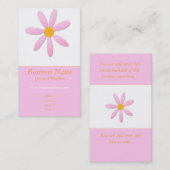 Rosa u. orange visitenkarte (Vorne/Hinten)