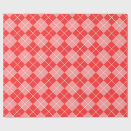 Rosa u. rotes kariertes Verpackungspapier Geschenkpapier