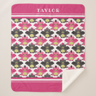 Rosa u. schwarze Baby-Drachen - Name Sherpadecke