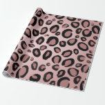 Rosa u. Schwarzes gemalte Geschenkpapier<br><div class="desc">kundenspezifisches Packpapier</div>