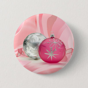 ROSA u. SILBERNE VERZIERUNGEN durch SHARON SHARPE Button