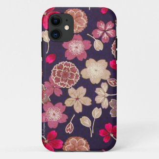 Rosa u. TAN-Blumen Case-Mate iPhone Hülle