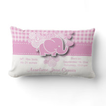 Rosa-u. weißekarierte Baby-Elefant-Geburt