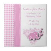 Rosa-u. weißekarierte fliese (Vorderseite)