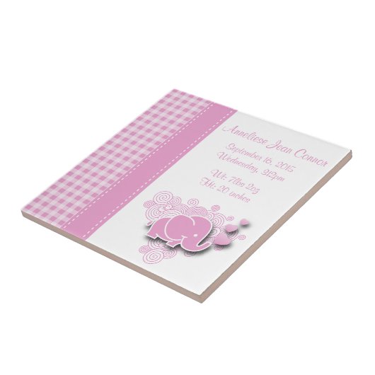 Rosa-u. weißekarierte fliese (Seite)