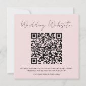 Rosa | UAWG | | Hochzeitswebsite Mitteilungskarte (Vorderseite)