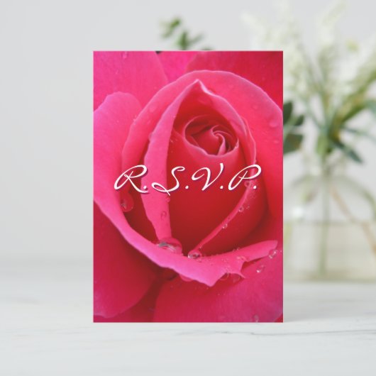 Rosa UAWG Personalisierte Rose Karten (Stehend Vorderseite)