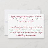 Rosa UAWG Personalisierte Rose Karten (Rückseite)