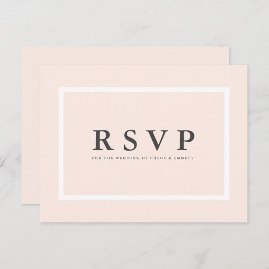 Rosa UAWG Postkarte mit den Optionen für das Essen (Vorne/Hinten)