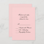 Rosa UAWG RSVP Karte (Vorne/Hinten)