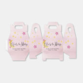 Rosa über dem Mond, Babyduschenmoon-Sterne Geschenkschachtel (Ungefaltet)