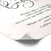 Rosa über dem Mond Sage kein Baby Game Poster (Ecke)