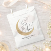 Rosa über der Mond Babydusche Geschenktütchen (Ausgeschnitten)