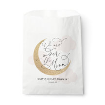 Rosa über der Mond Babydusche