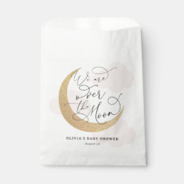 Rosa über der Mond Babydusche Geschenktütchen