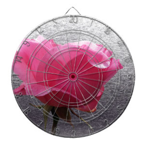 rosa über grau dartscheibe