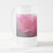 rosa über grau mattglas bierglas (Vorderseite Links)