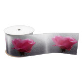rosa über grau satinband (Spule)