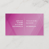 Rosa Überfahrt-Visitenkarte Visitenkarte (Rückseite)