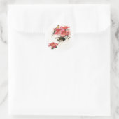 Rosa Überfluss Runder Aufkleber (Tasche)