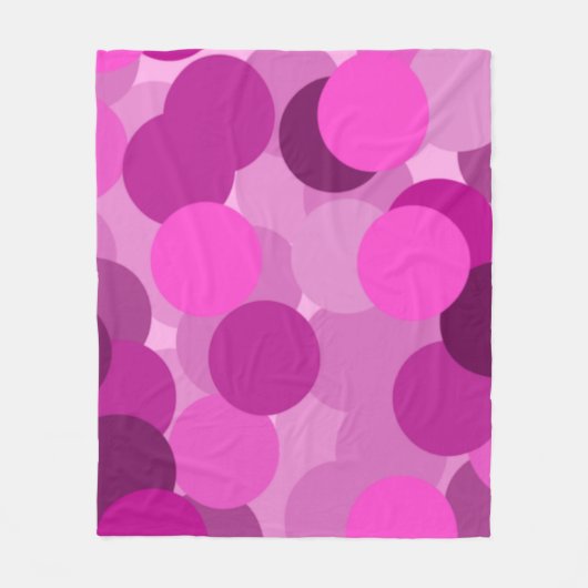 rosa Überlappendes Schaltmuster Fleecedecke (Vorderseite)