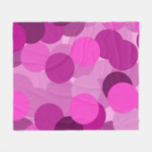 rosa Überlappendes Schaltmuster Fleecedecke (Vorderseite (Horizontal))