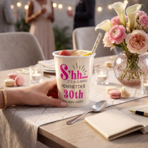 Rosa Überraschung 30. Geburtstagsparty-Papierbeche