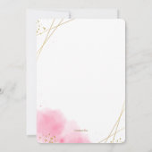 Rosa Überzeugung religiöse Einladung (Rückseite)