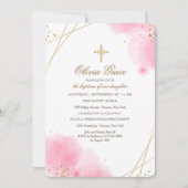 Rosa Überzeugung religiöse Einladung (Vorderseite)