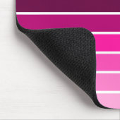 rosa Uhr Mousepad (Ecke)