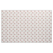 Rosa Uhu, Blume und Name personalisiert Stoff (Yard (91,4 cm))