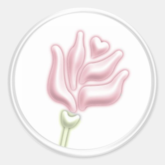 Rosa Umschlag Aufkleber (Vorderseite)