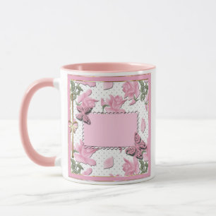 Rosa Umschlag Tasse