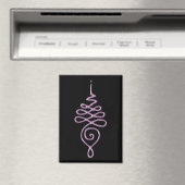 Rosa Unalome Magnet (In Situ (Geschirrspüler))
