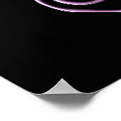 Rosa Unalome Poster (Ecke)