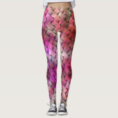 rosa und 3D oder dreieckig Leggings (Vorderseite)