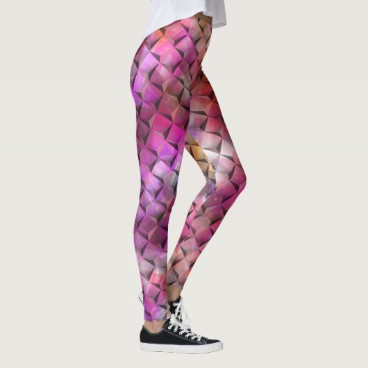 rosa und 3D oder dreieckig Leggings (Rechts)