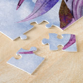 Rosa und Amethyst Einhorn Mutter und Kind Puzzle (Seite)