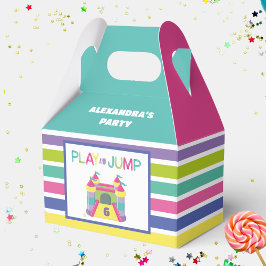 Rosa und Aqua Bounce Haus Geschenkschachtel